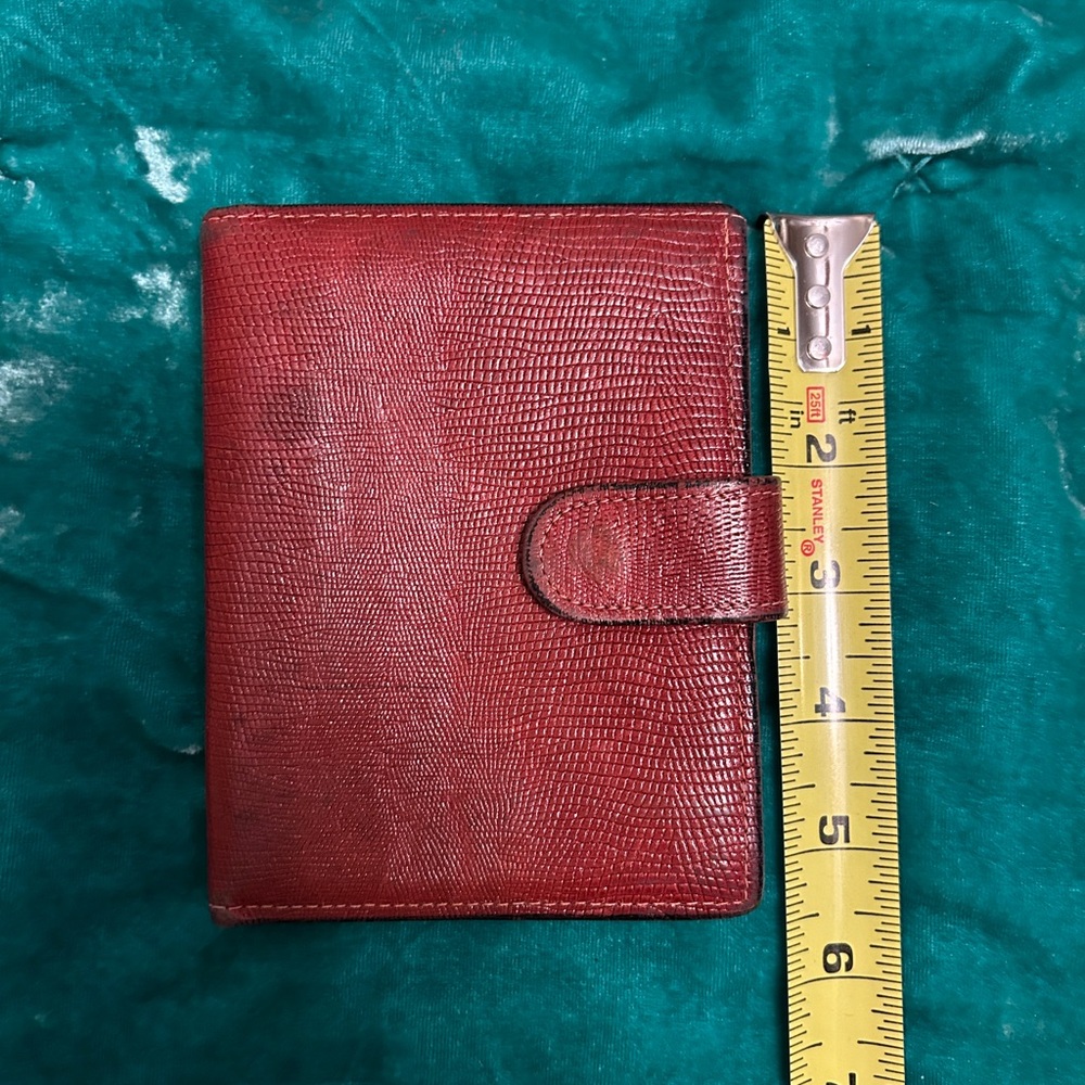Vintage Rolfs Wine Red Leather Wallet